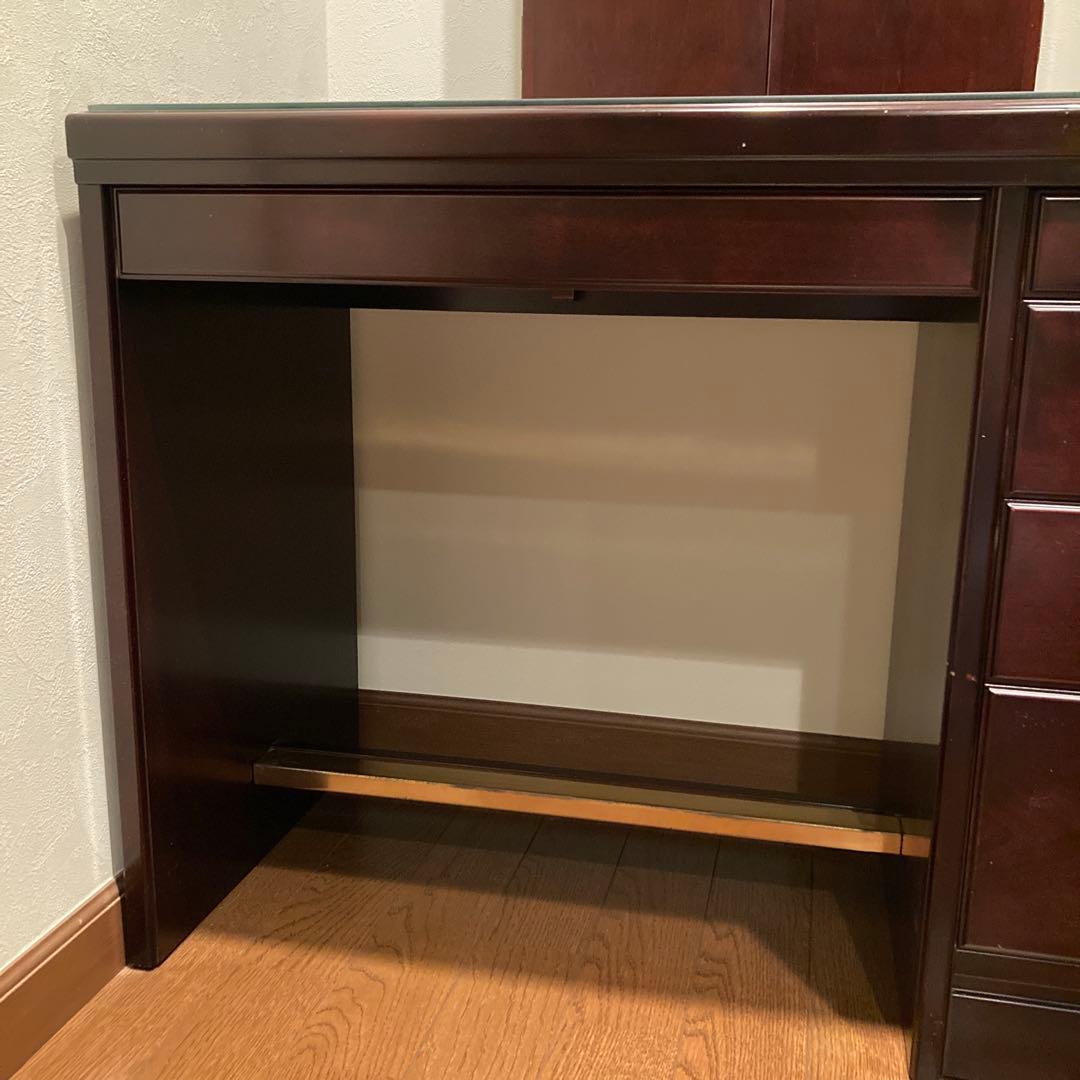 【希少品】三面鏡ドレッサー・高級漆家具（モリシゲ）&椅子