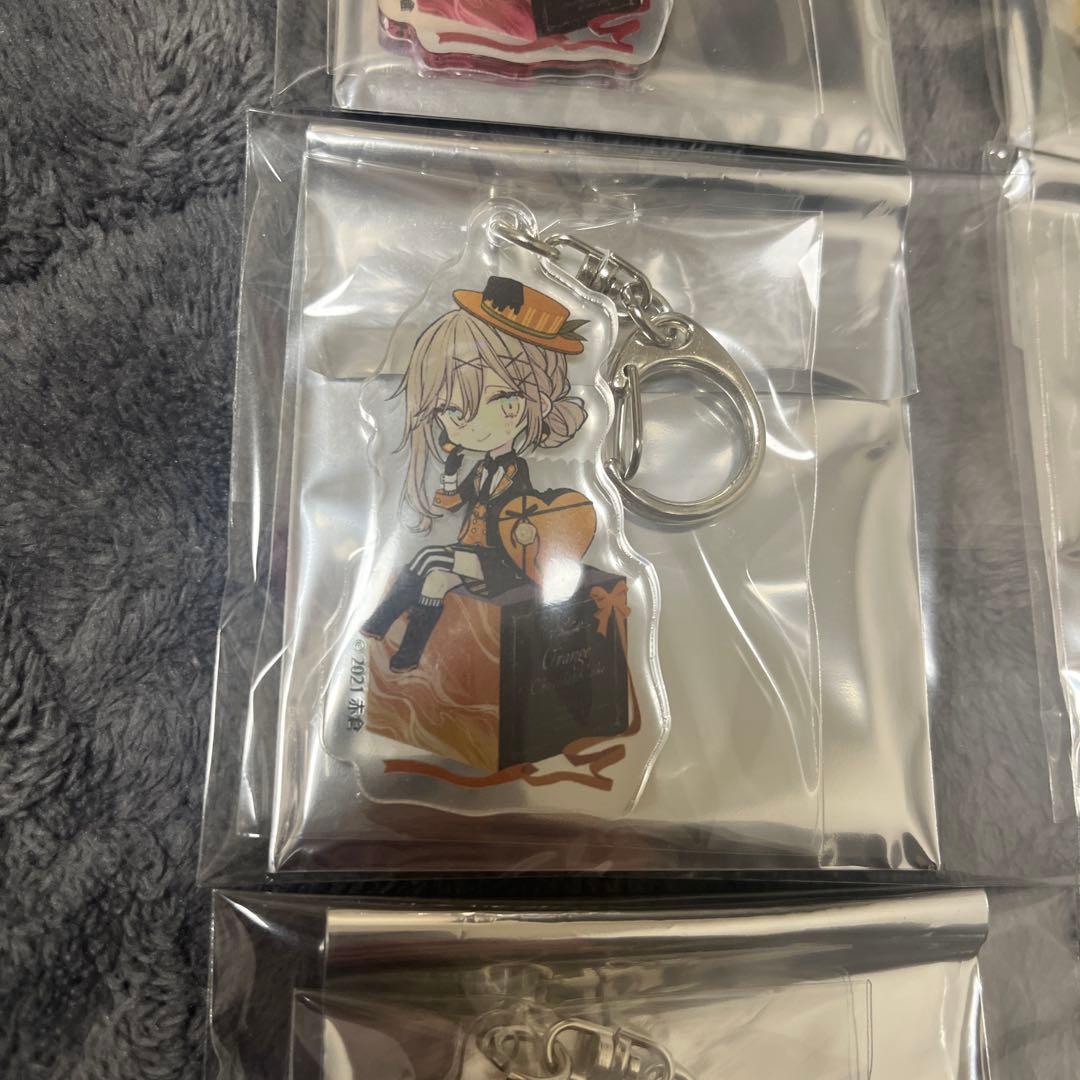 バラ売り不可　赤倉　チョコケーキ6姉妹　アクリルキーホルダー　コンプリート