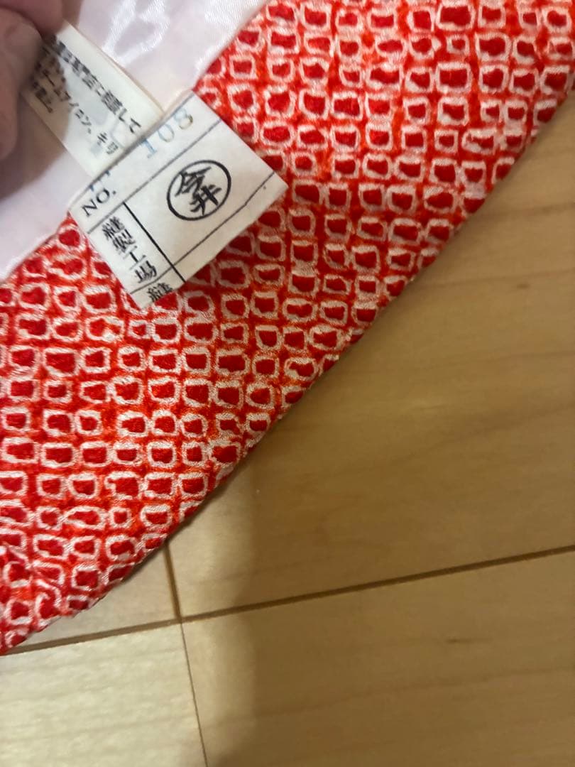 3歳七五三 古典柄レトロ着物と総絞り被布セット