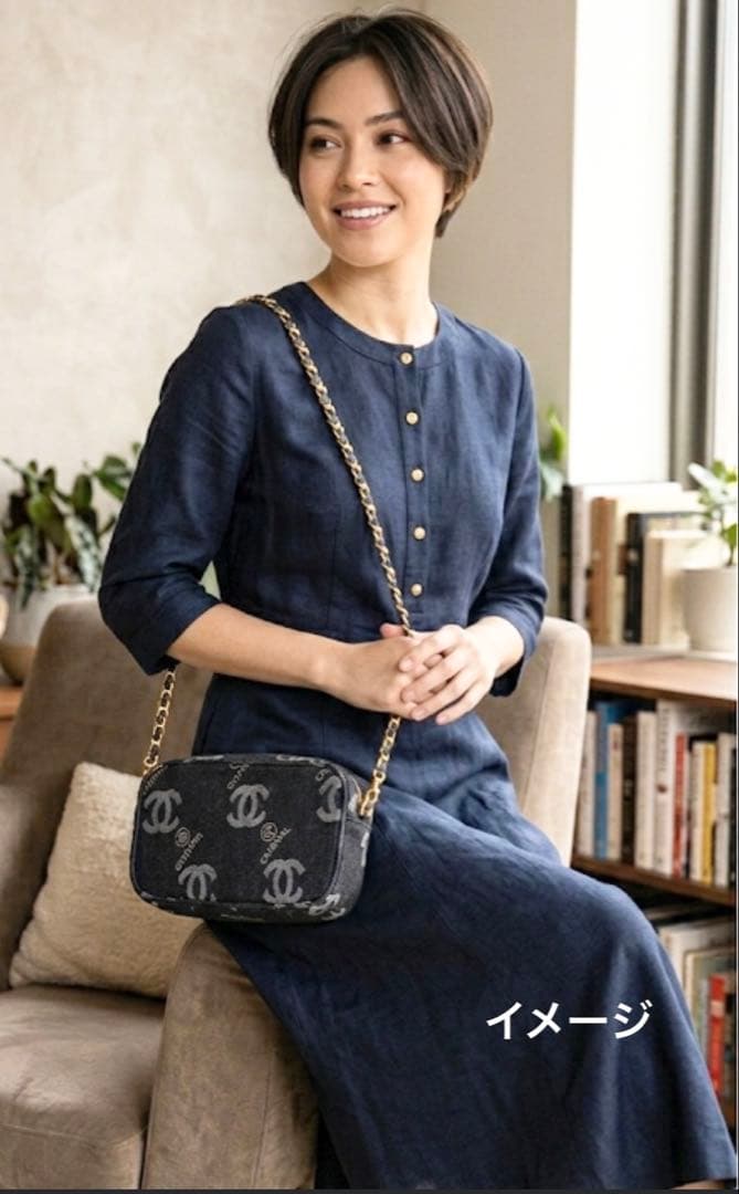 CHANELシャネル　ノベルティ デニム ショルダーバッグ　未使用品