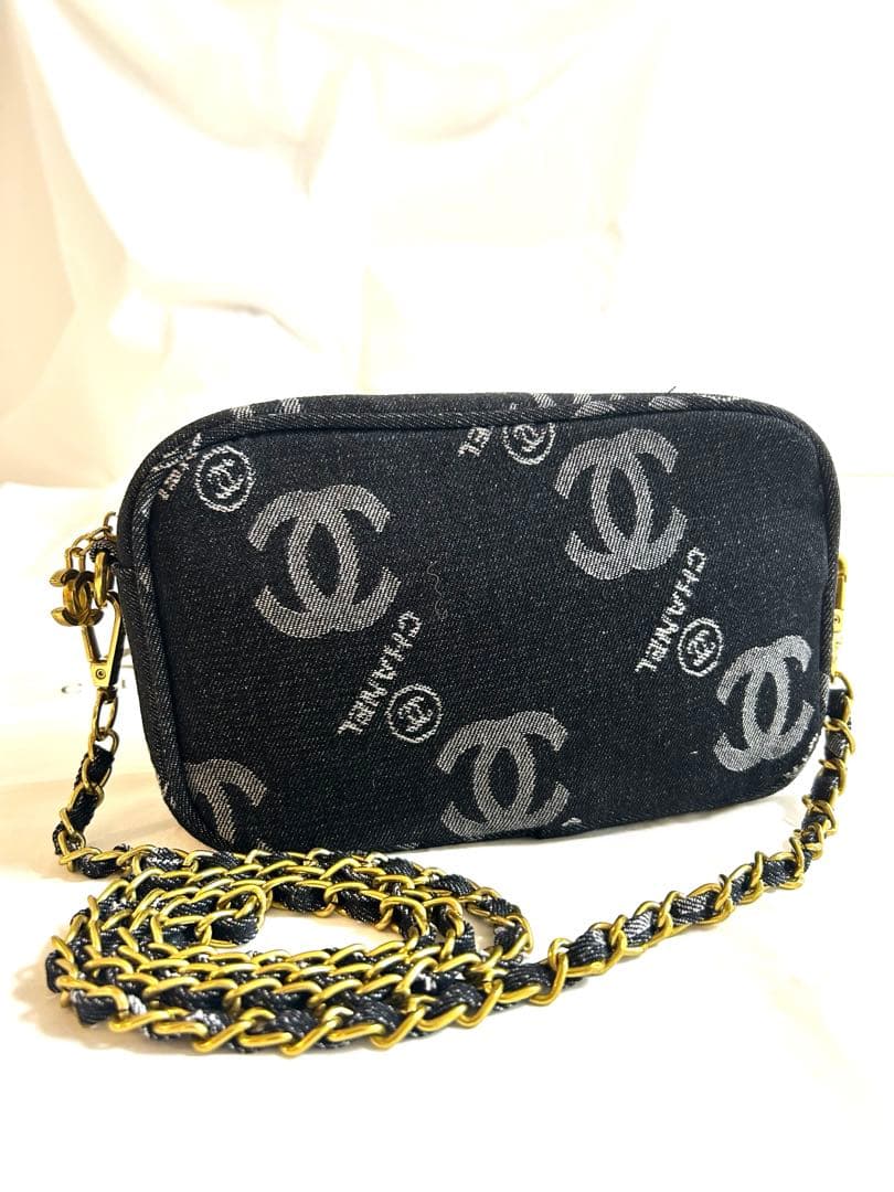 CHANELシャネル　ノベルティ デニム ショルダーバッグ　未使用品