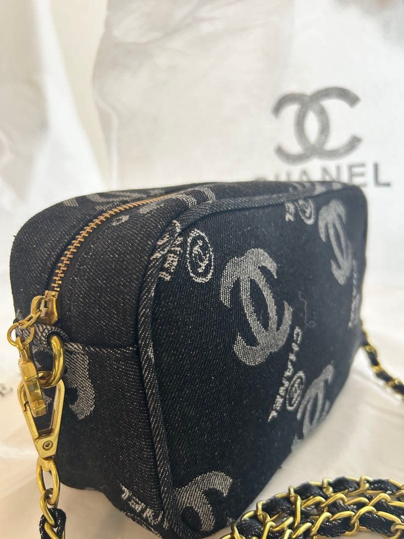 CHANELシャネル　ノベルティ デニム ショルダーバッグ　未使用品