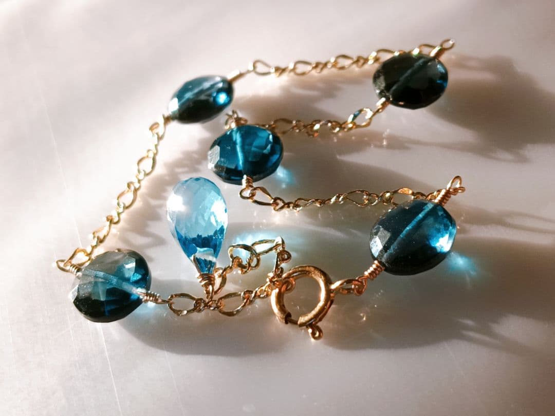 14kgf ブルーオブシディアン♡