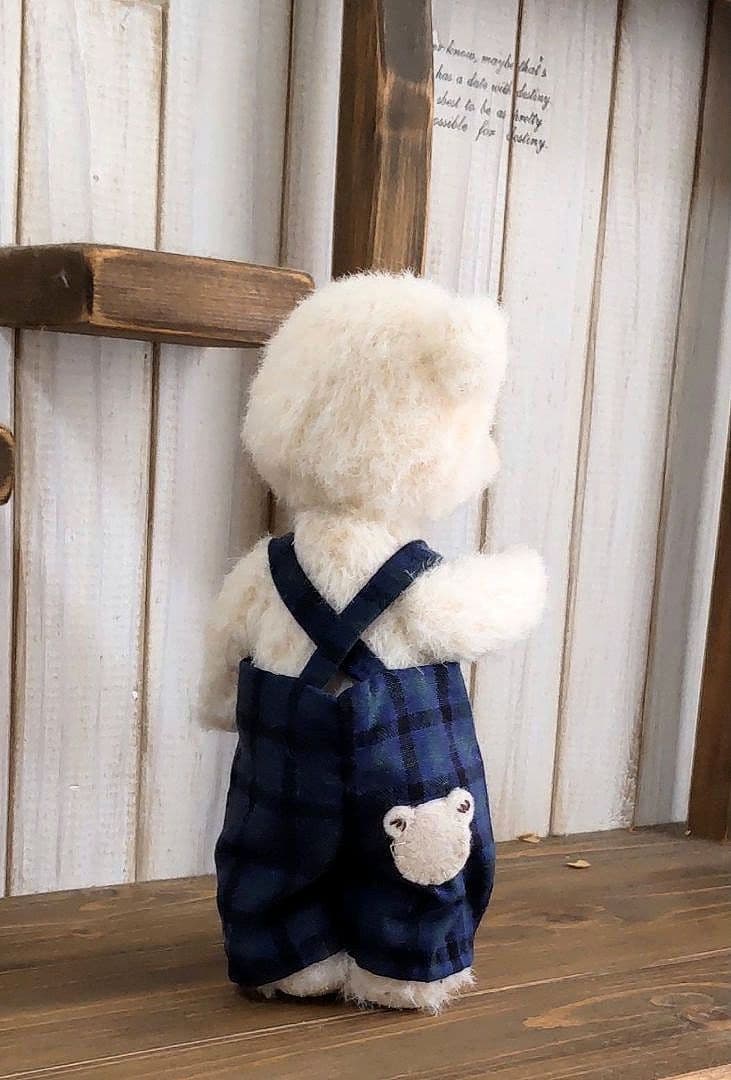 ハンドメイド テディベア ラティニティアルパカ ローズ色 手作り