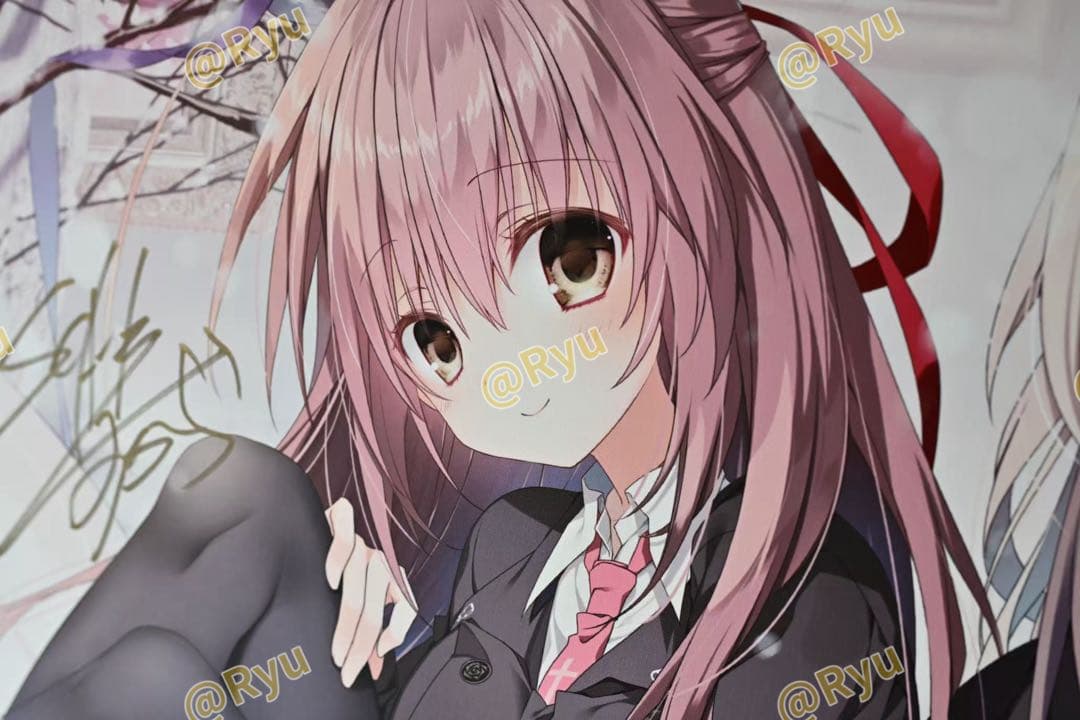 サクラノ刻 直筆サイン入り 稟＆雫特大ファンダムアート