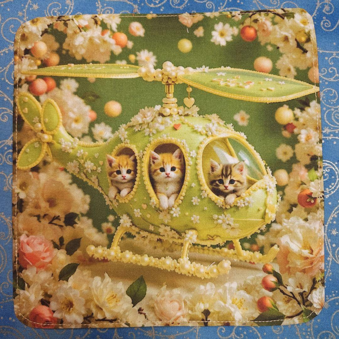 ラヴィ　ハンカチ　ねこちゃん柄　20枚