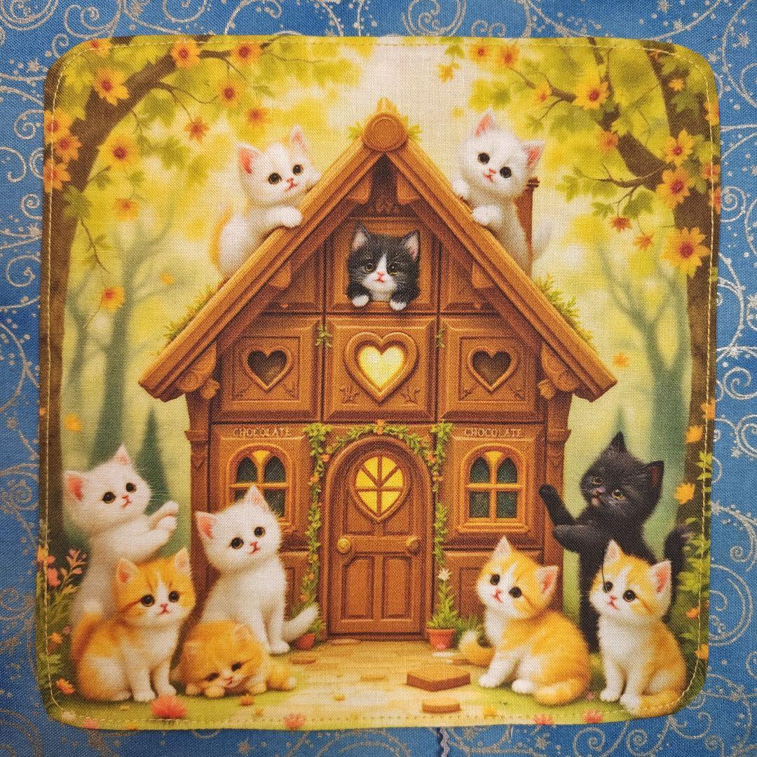 ラヴィ　ハンカチ　ねこちゃん柄　20枚