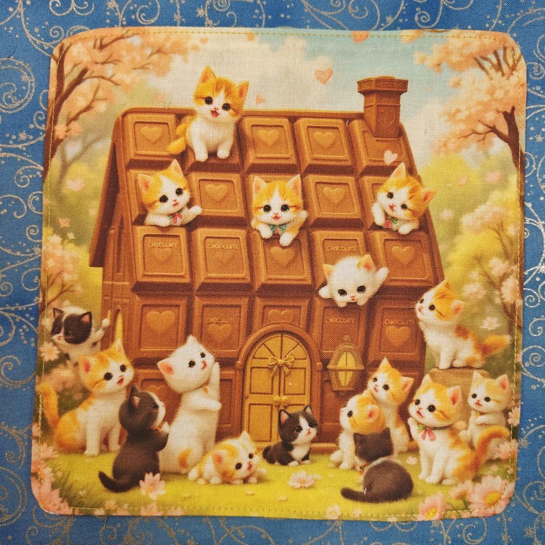 ラヴィ　ハンカチ　ねこちゃん柄　20枚