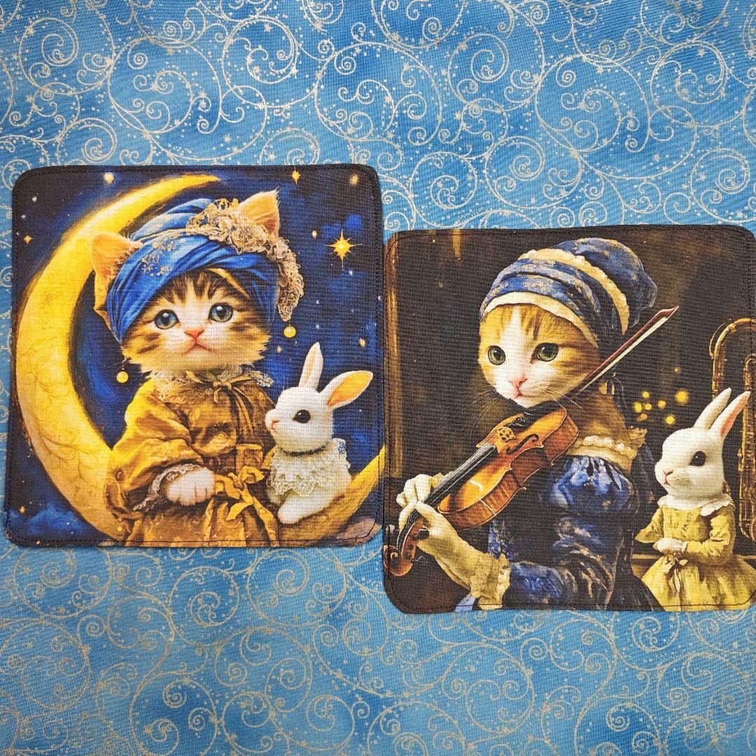 ラヴィ　ハンカチ　ねこちゃん柄　20枚