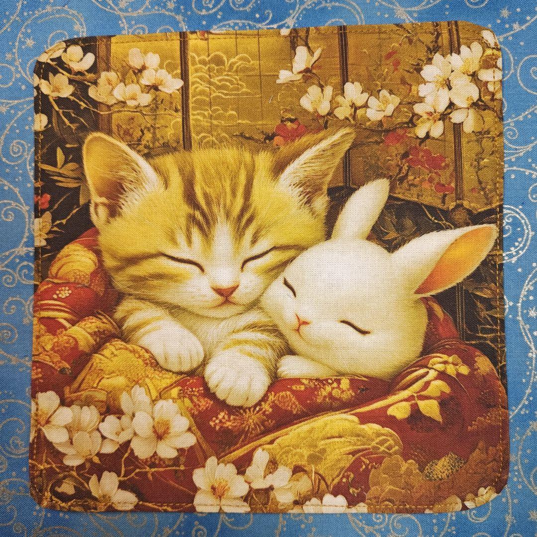 ラヴィ　ハンカチ　ねこちゃん柄　20枚