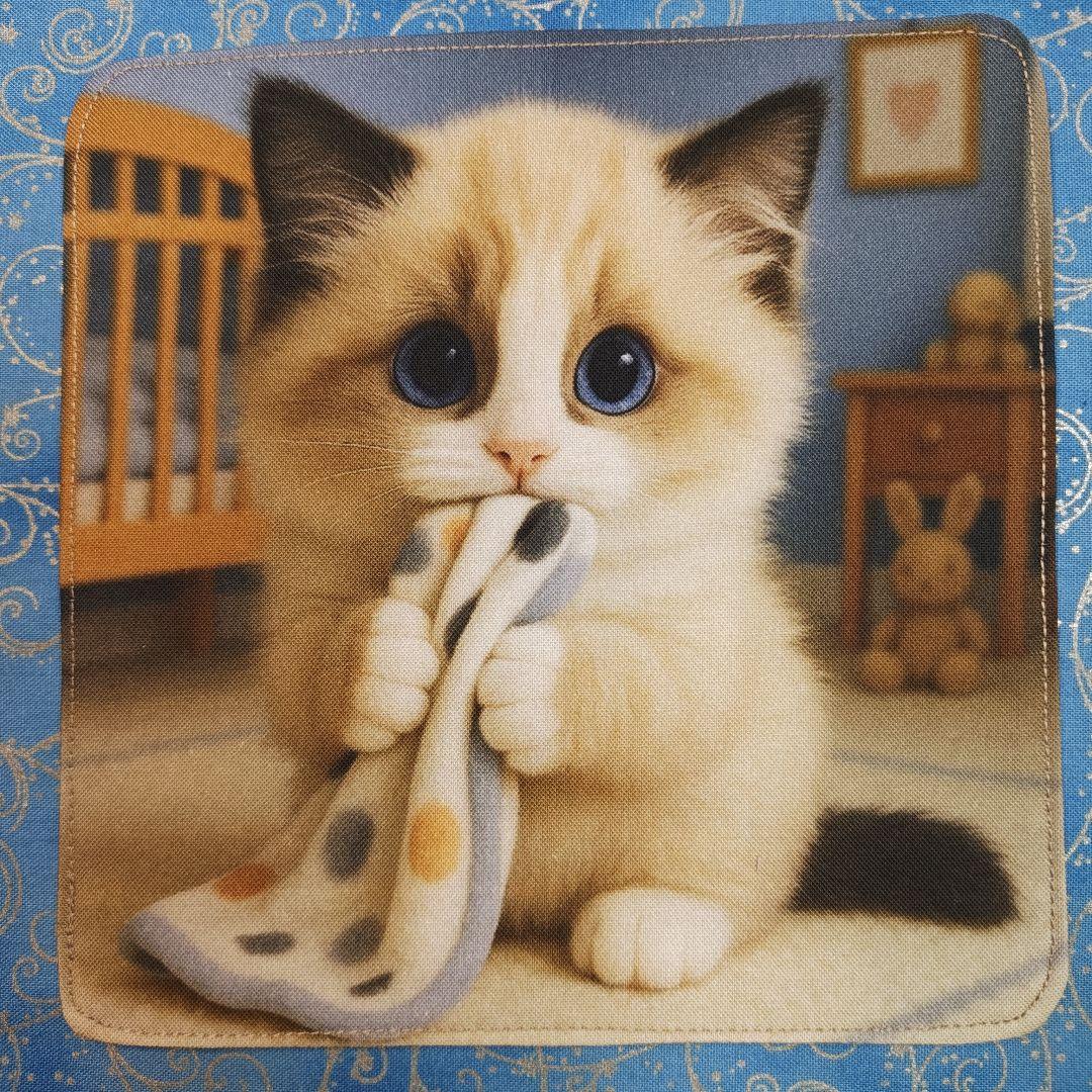 ラヴィ　ハンカチ　ねこちゃん柄　20枚