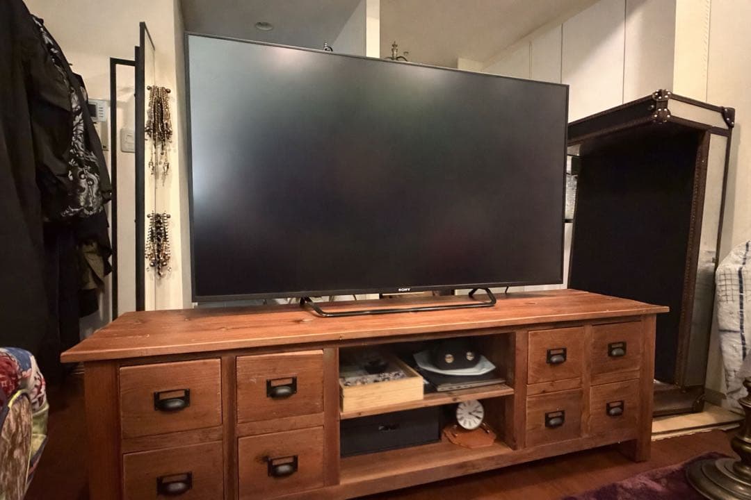 古材テレビ台　ノットアンティークス　クラッシュゲート　関家具　インダストリアル