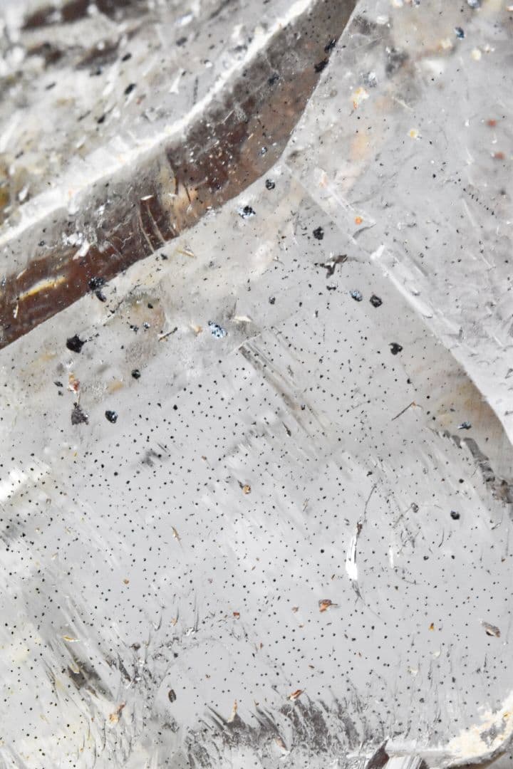 初期モンドクォーツ 偏平形 ヘマタイトインクォーツ