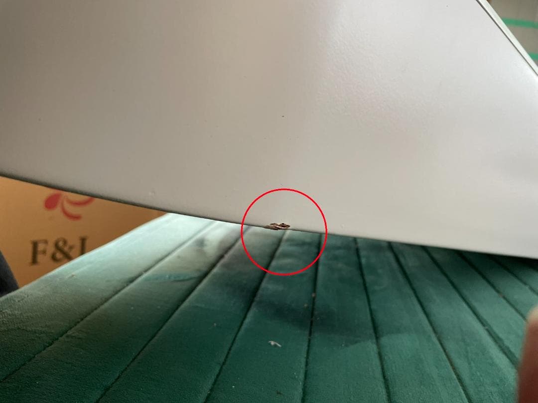 大理石天板引き出し付き化粧台 デスクのみ訳あり品写真をご確認201-100-35