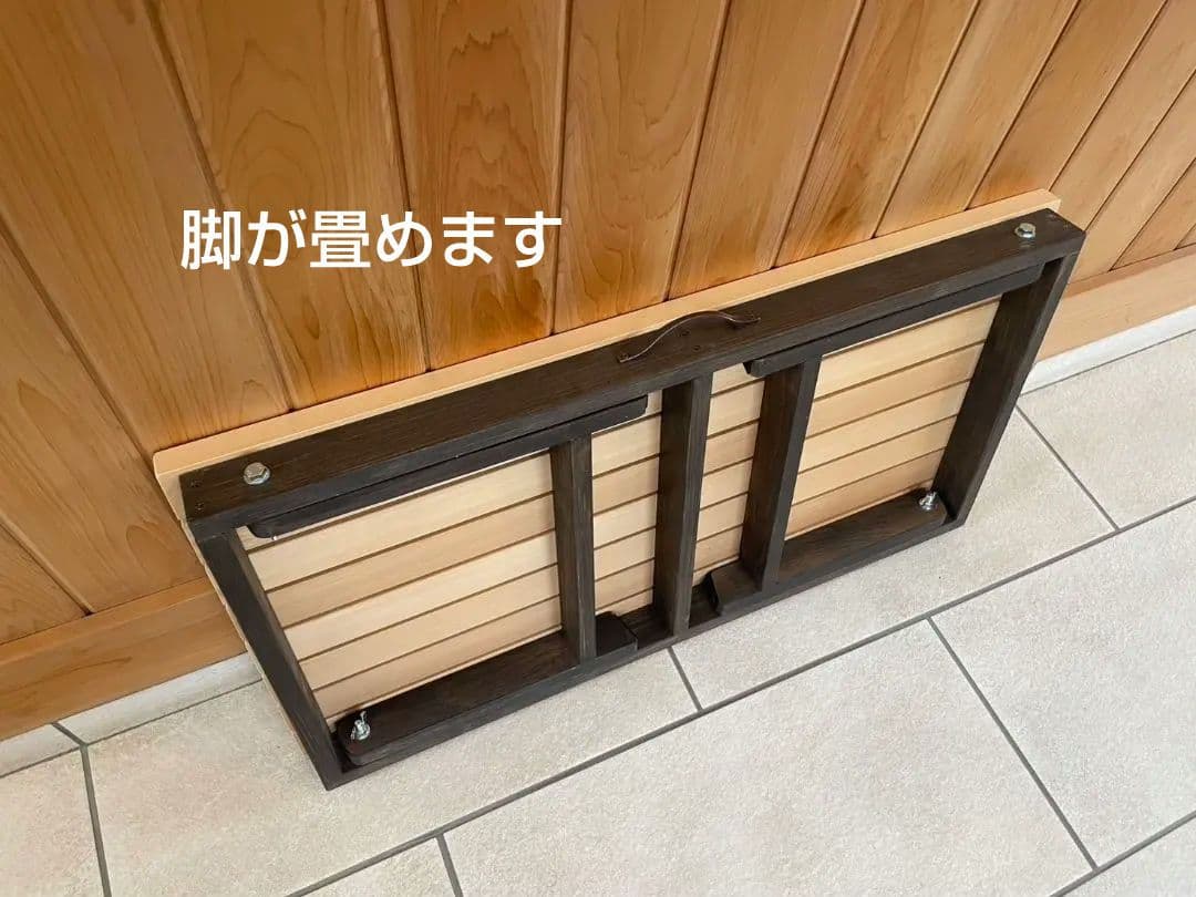 【この美しい木目を見よ！】台湾檜をふんだんに使った大工職人メイド・ローテーブル