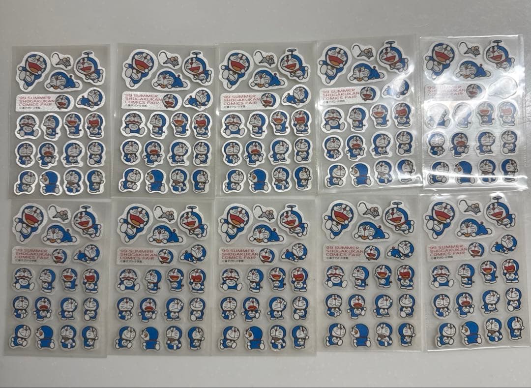 【極美品】激レア'99非売品 ドラえもん ノベルティシール10セット
