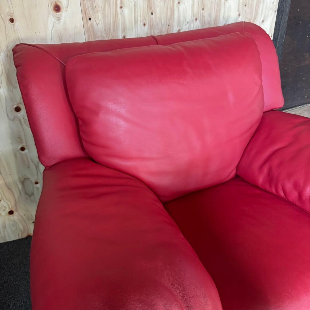 設置取付まで無料✨サコモディ イタリア製 1人掛けソファ 本革レザー インテリア