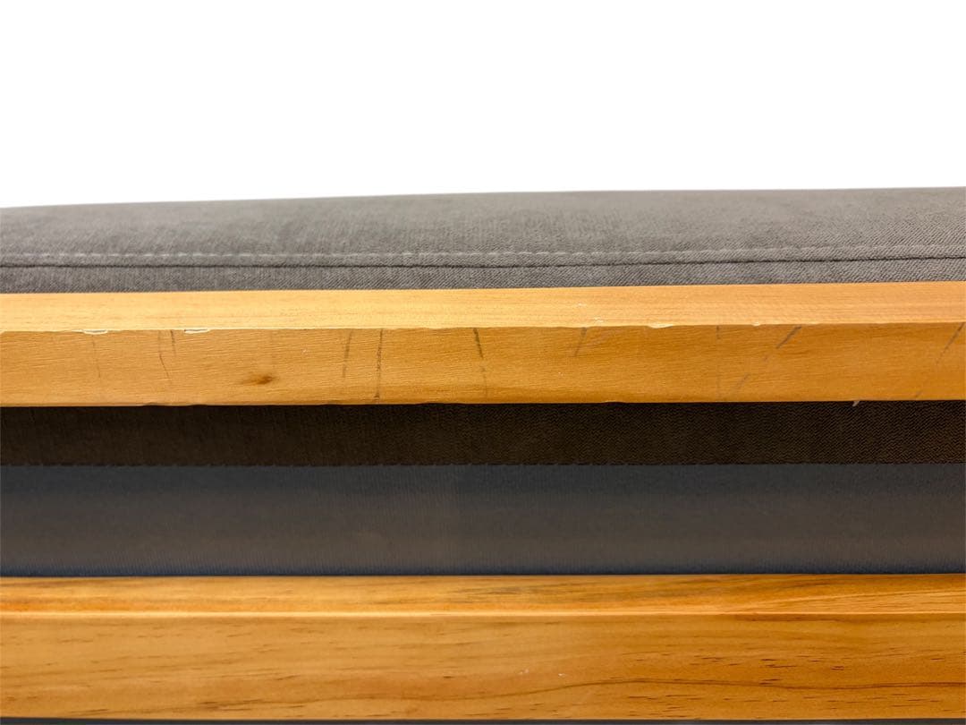 【限界値下げ‼️】Soroi グレージュ 1人掛け ソファ•オットマン付き