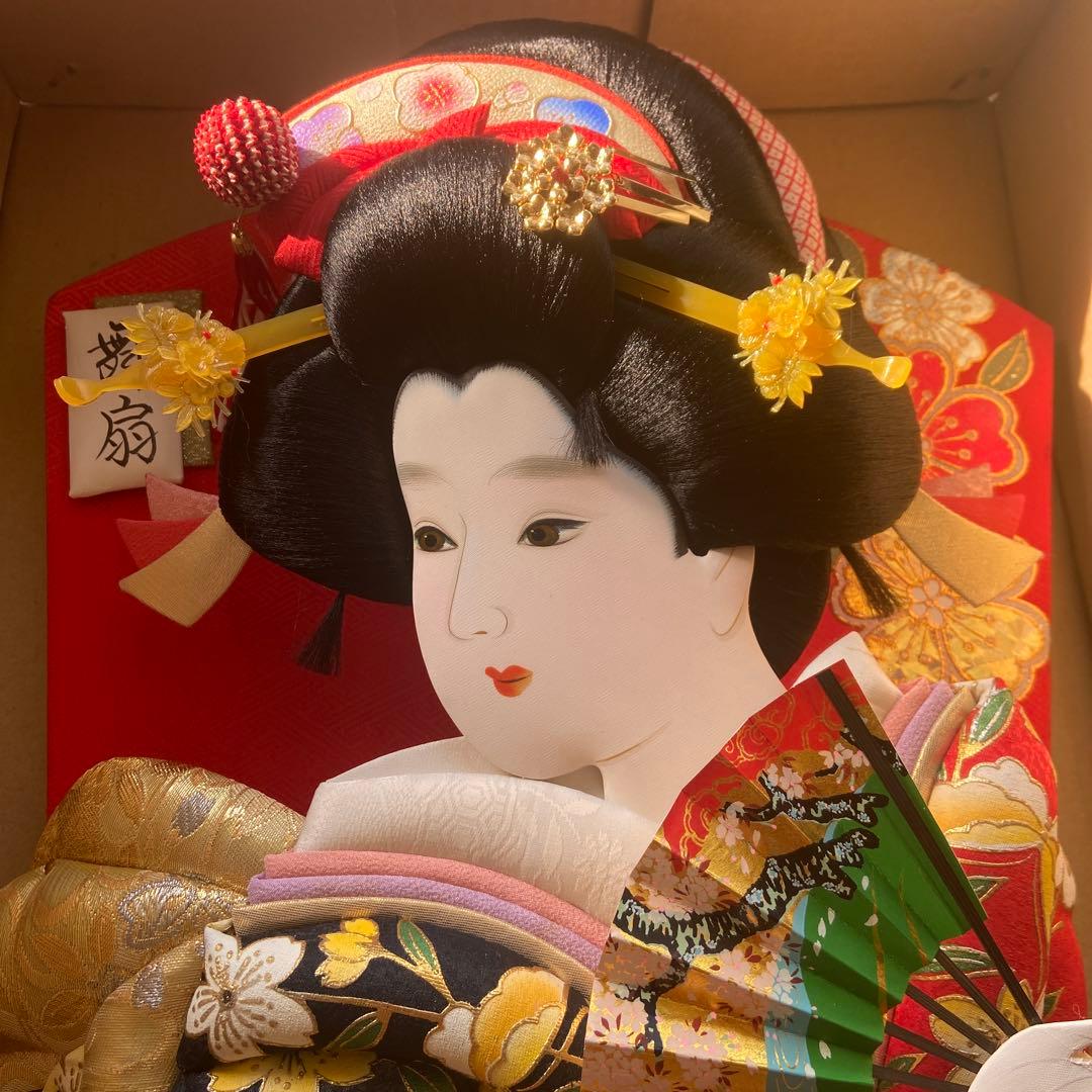 ✨美品✨【羽子板】伝統の工芸品　梅幸作　特製手作り羽子板　お祝い