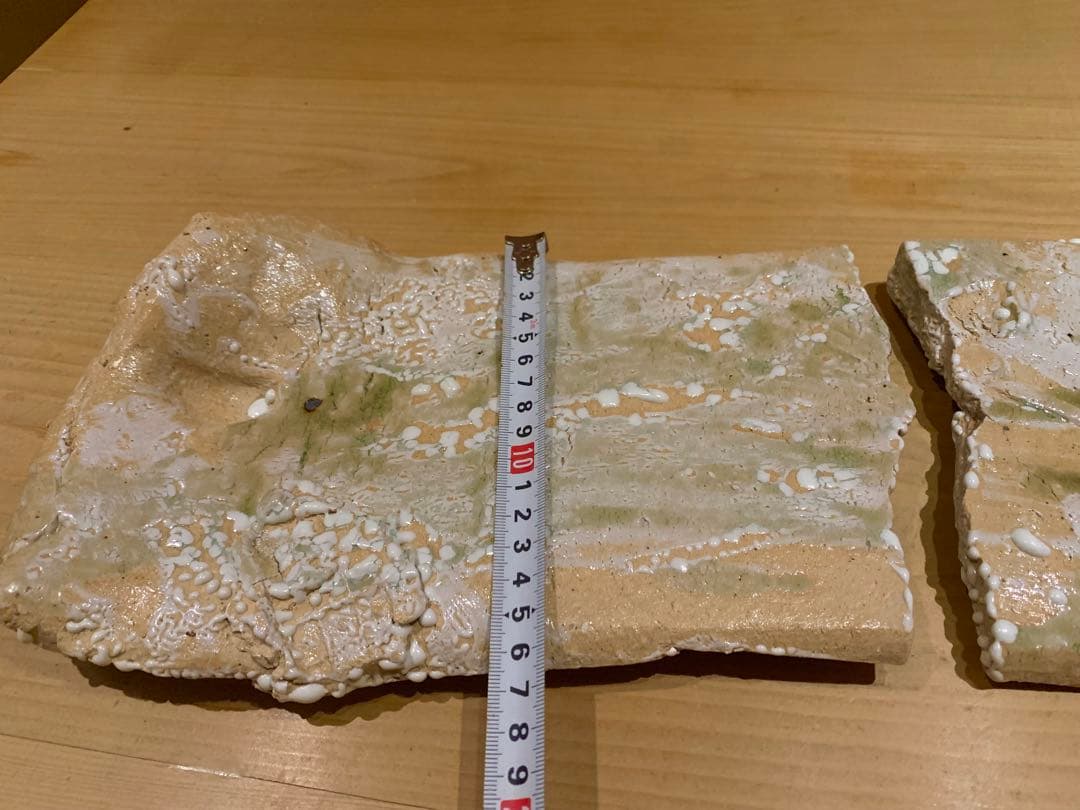 【希少】谷本貴 伊賀焼 長方大皿（二分割の作風）対の皿