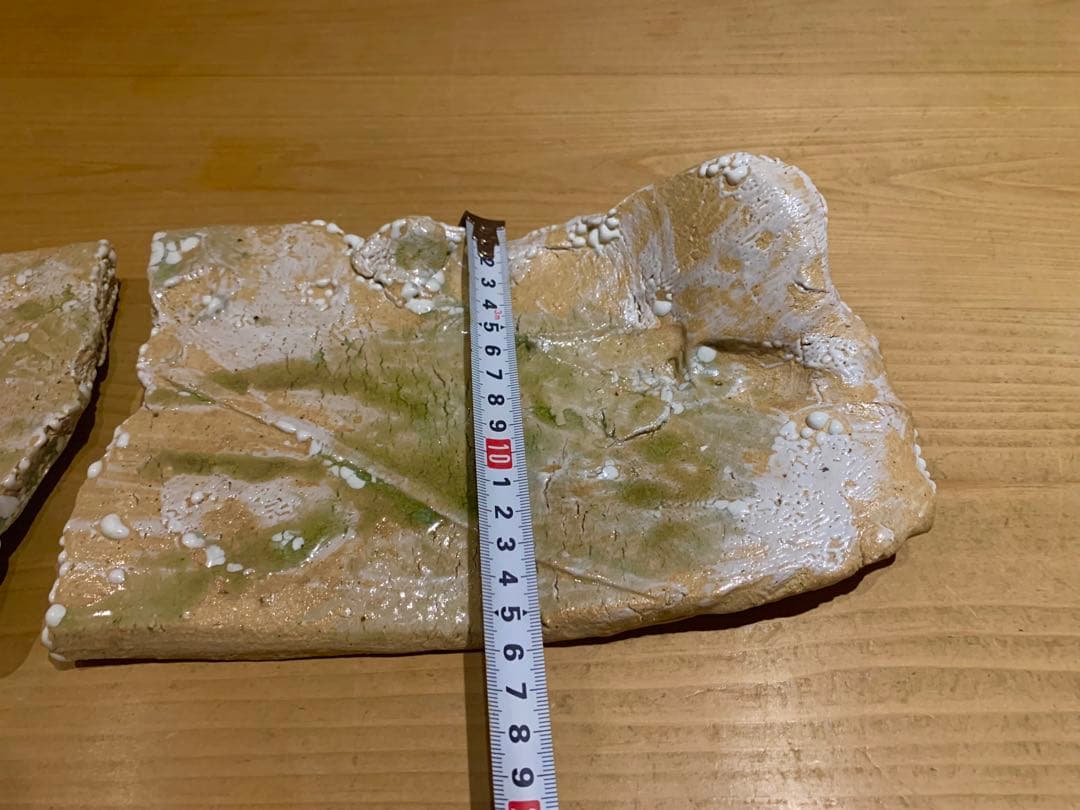 【希少】谷本貴 伊賀焼 長方大皿（二分割の作風）対の皿