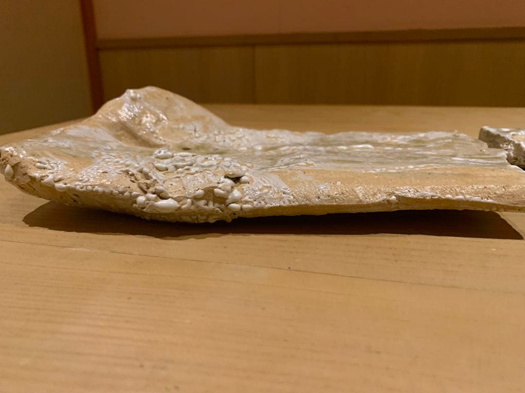 【希少】谷本貴 伊賀焼 長方大皿（二分割の作風）対の皿