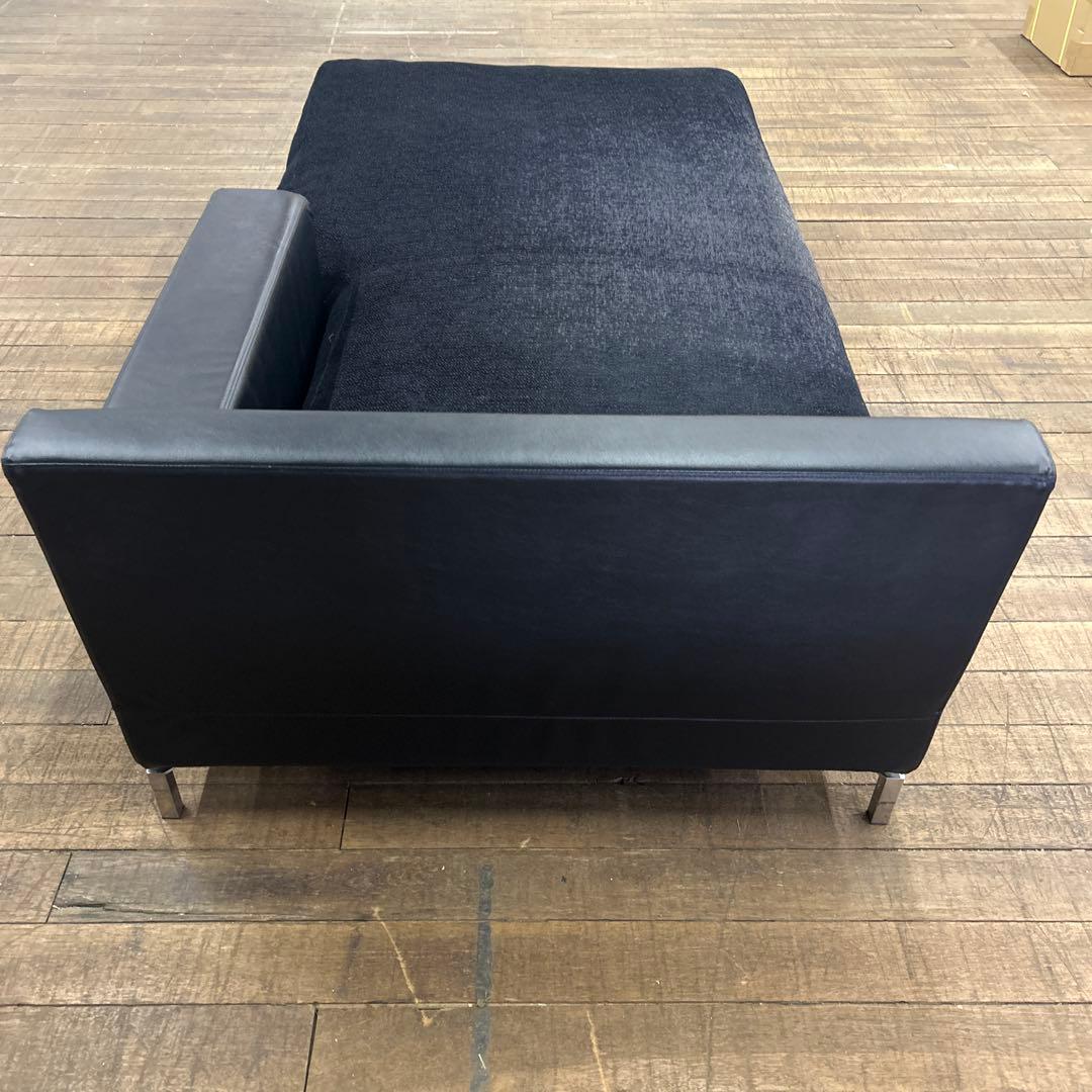 カウチソファ 105 GRVA トレスソファ 本革 ブラック