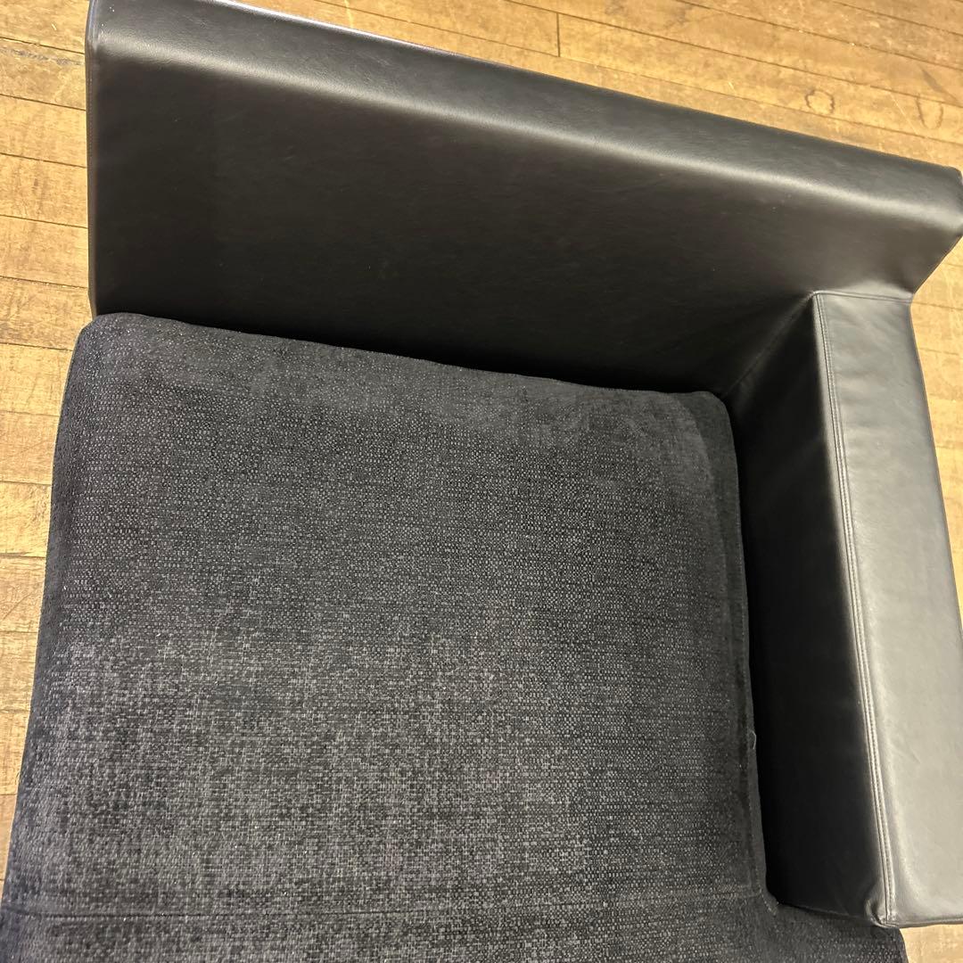 カウチソファ 105 GRVA トレスソファ 本革 ブラック