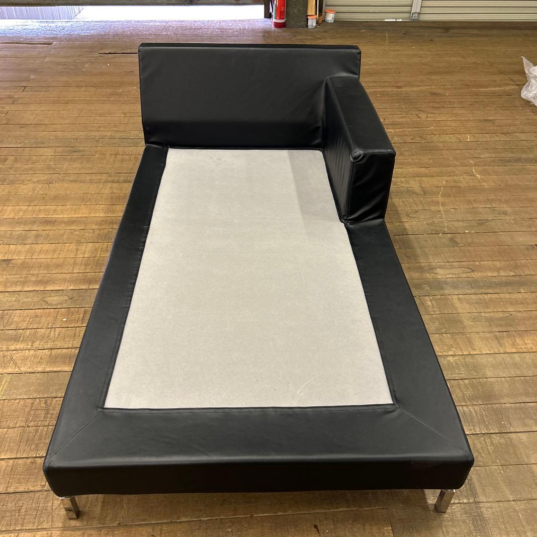 カウチソファ 105 GRVA トレスソファ 本革 ブラック