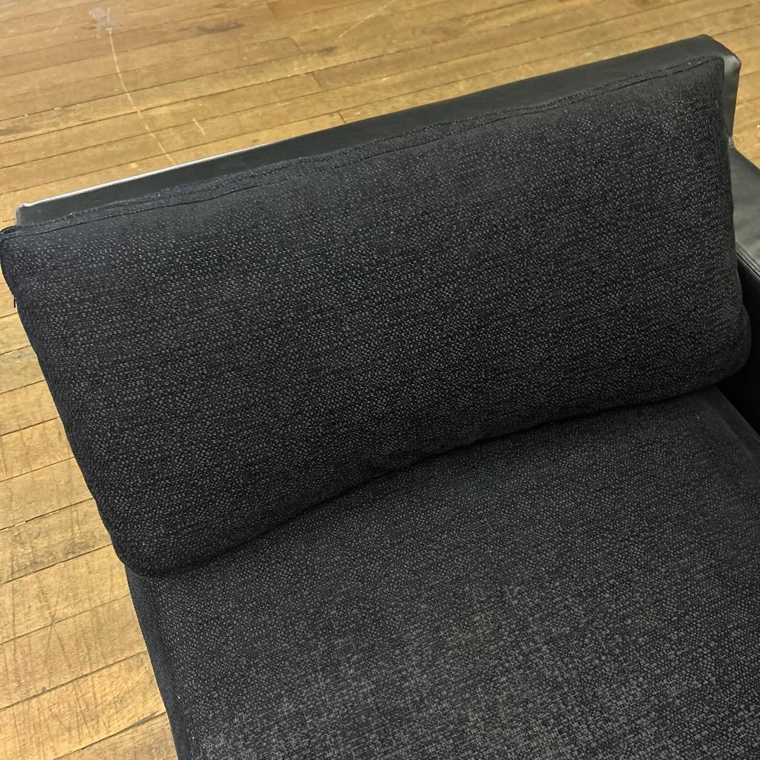 カウチソファ 105 GRVA トレスソファ 本革 ブラック