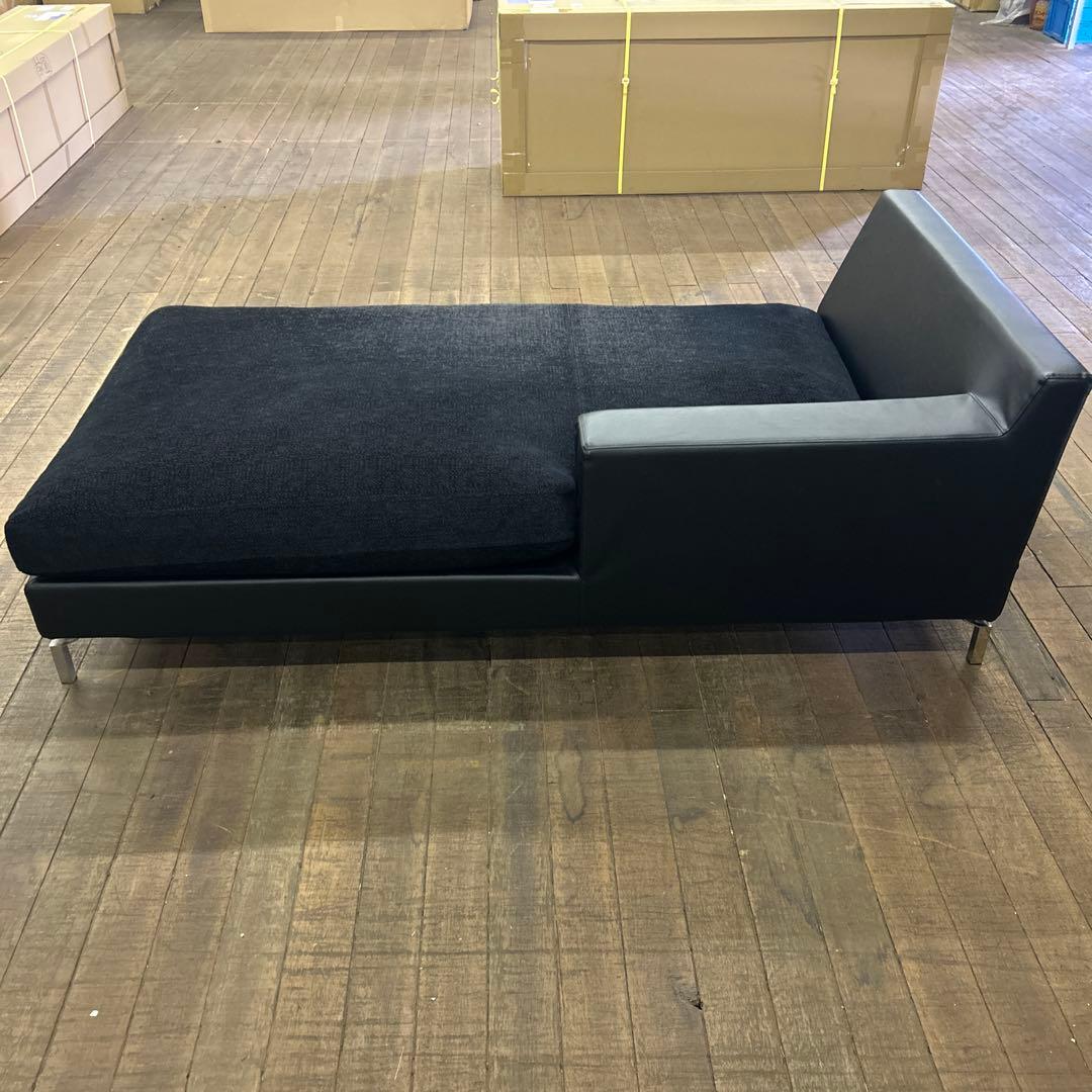 カウチソファ 105 GRVA トレスソファ 本革 ブラック