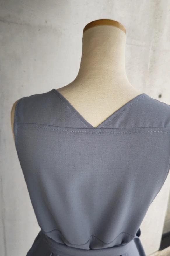 茶道お稽古に最適。羽織ロングエプロン【4L-6L/日本製】127100-39-2