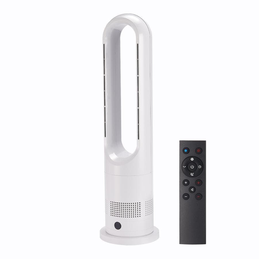タワーファン 冷暖 扇風機 冷暖兼用 静音 羽なし スリム76cmR2840白