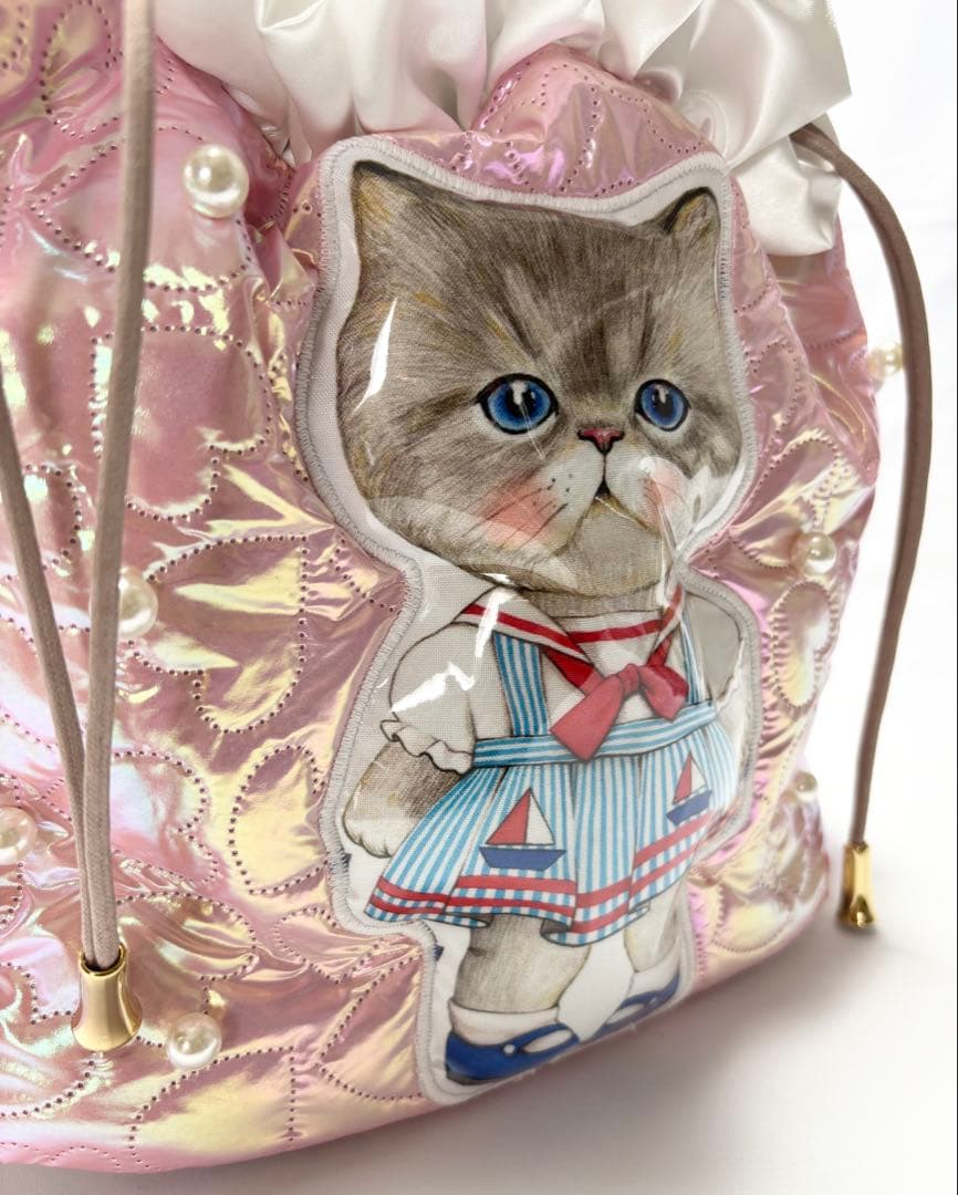 ゆ*ら様 コヤンイサムチョン　ハンドメイド　ワンハンドル巾着バッグ　ルミちゃん