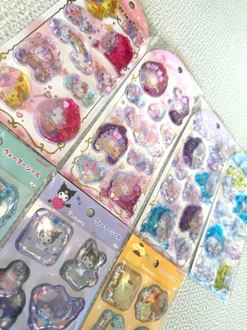 【正規品】サンリオ　ウォーターシール　7種類