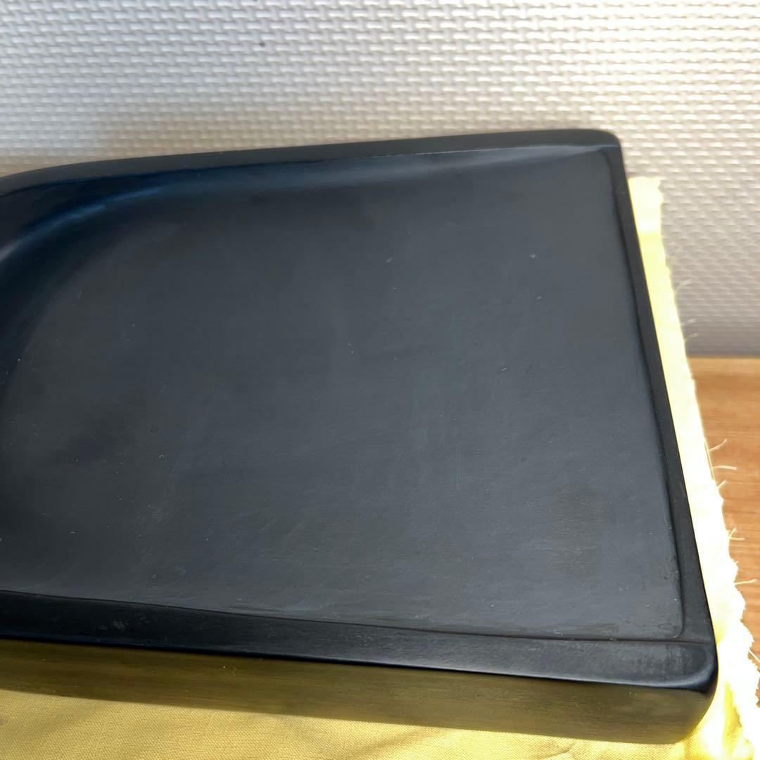 ⭕️雨畑硯　峯硯堂本舗　特殊研　太子硯　名工　雨宮峯硯　姿が美しい
