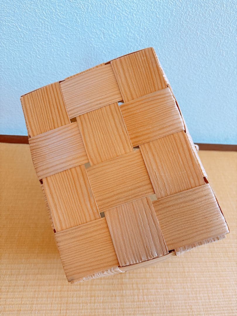 akko 北欧フィンランド モミの木 かご バスケット S