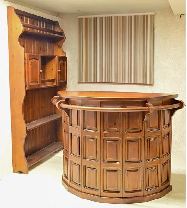 新品　イタリア製　バーカウンターデスク　輸入家具