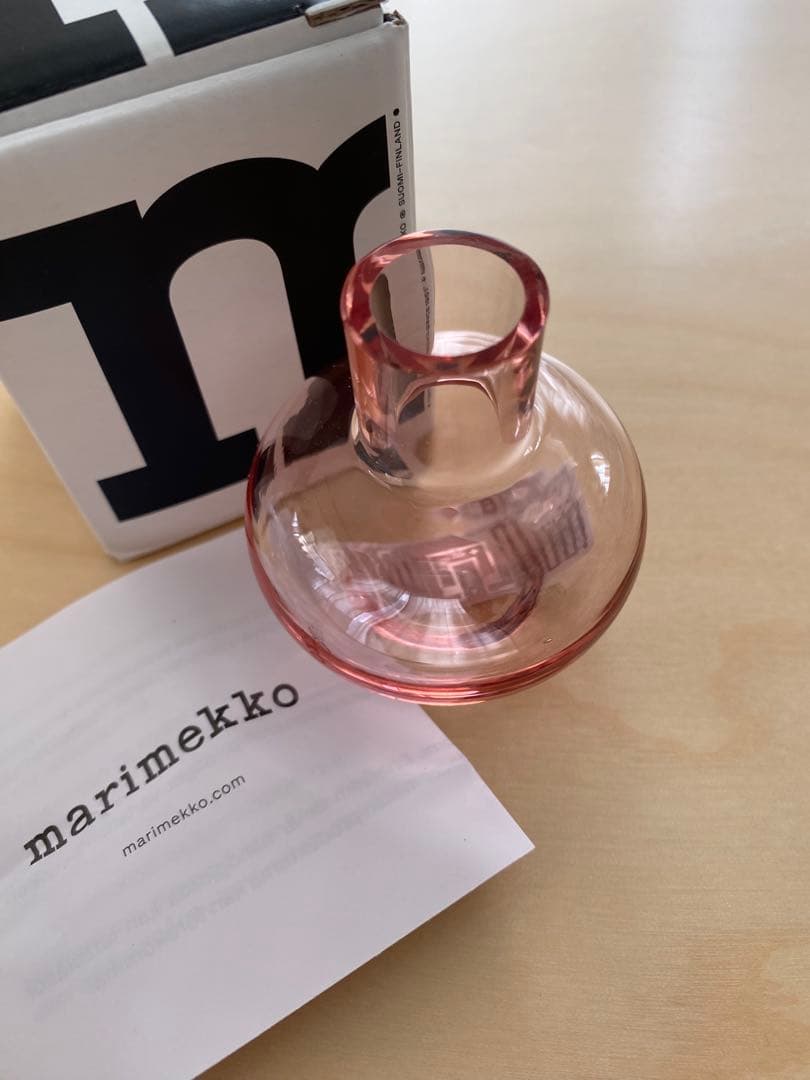 マリメッコ　新品　Mini Maljakko ミニフラワーベース ピンク