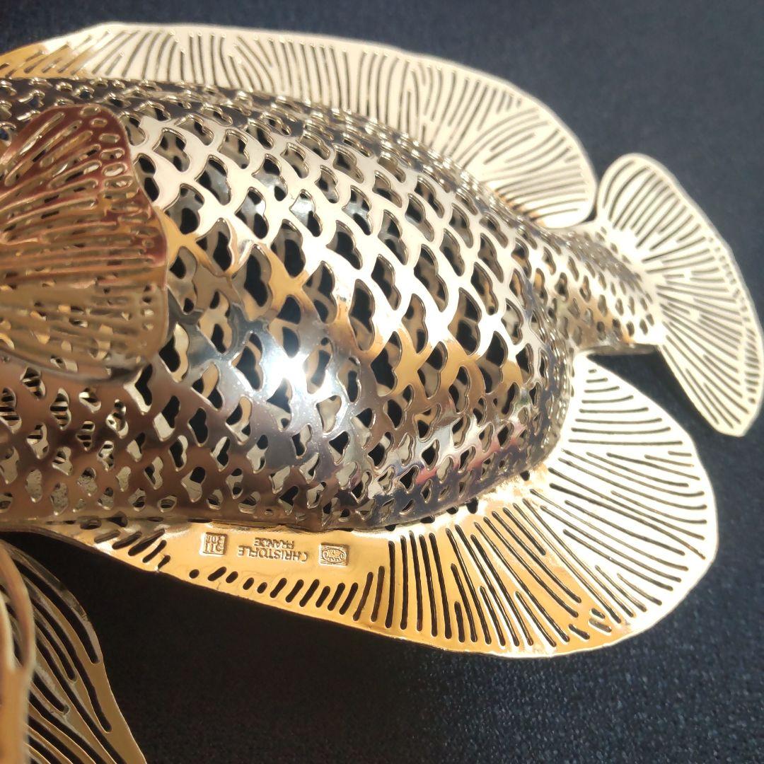 クリストフル リュミエール コレクション　 魚 シルバー フィッシュ 置物