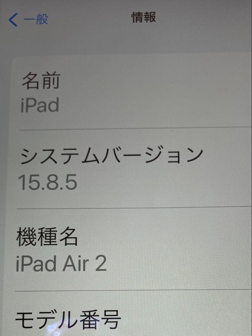 iPad Air2 Wi-Fiモデル 32GB A1566 本体のみ