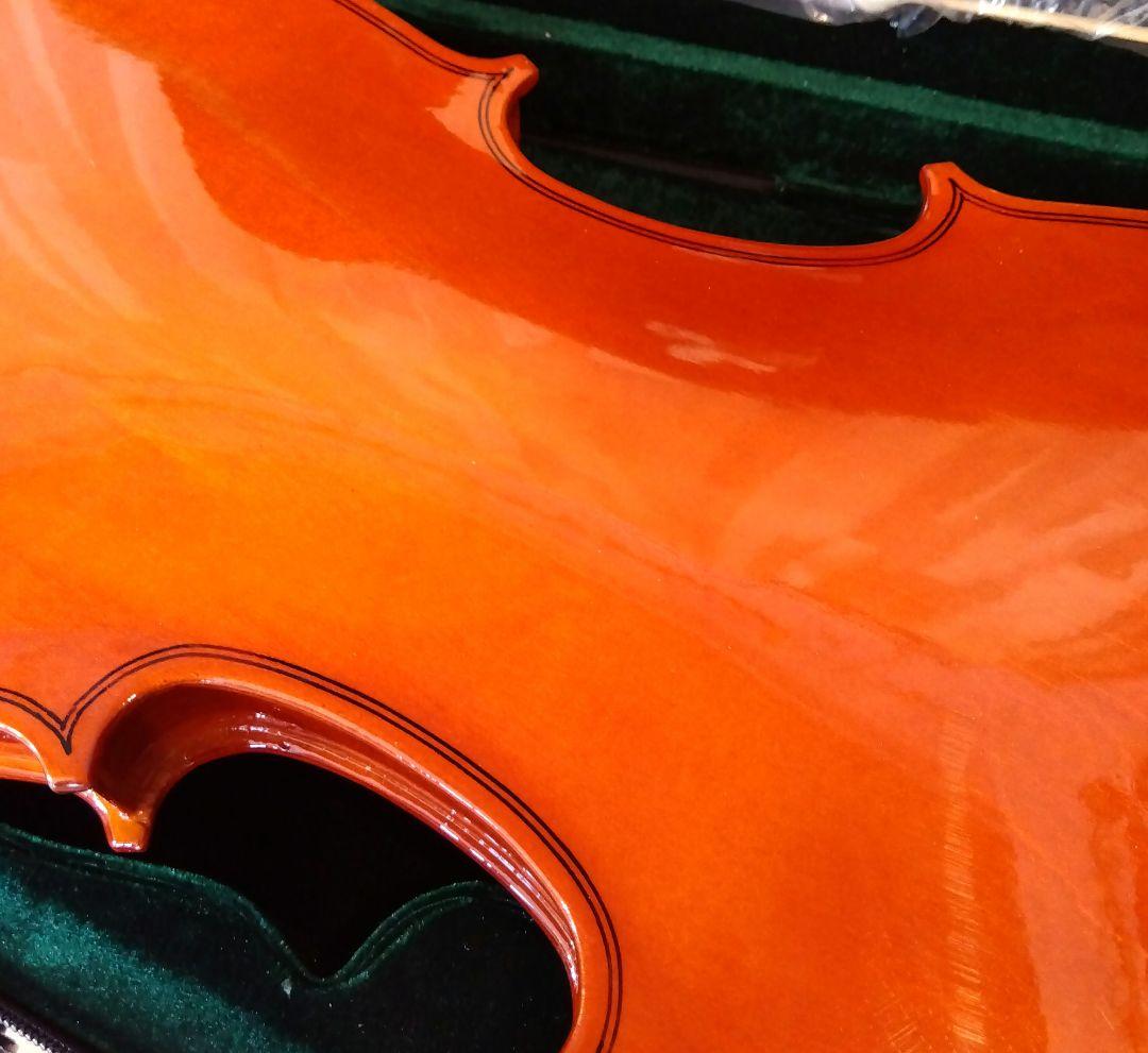 バイオリン　3/4サイズ　ケース付き　初心者用