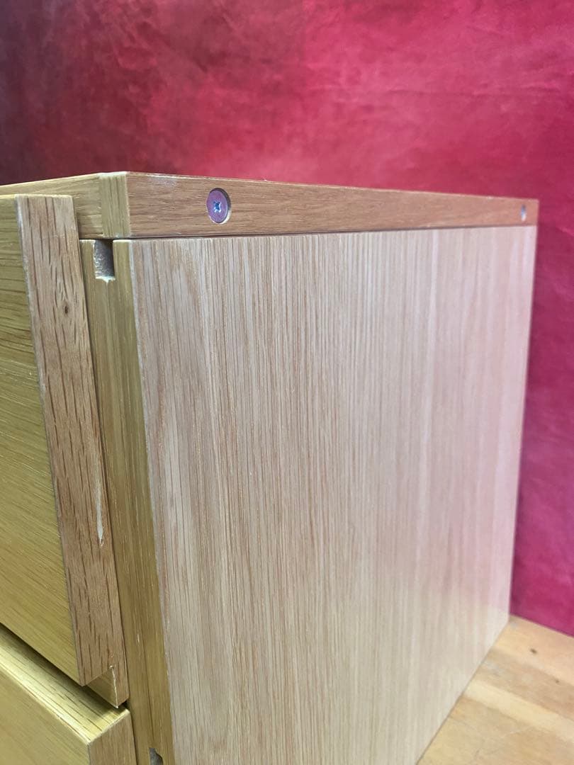 ✨大人気✨ 無印良品　ステンレスユニットシェルフ　ボックスオークチェストMUJI