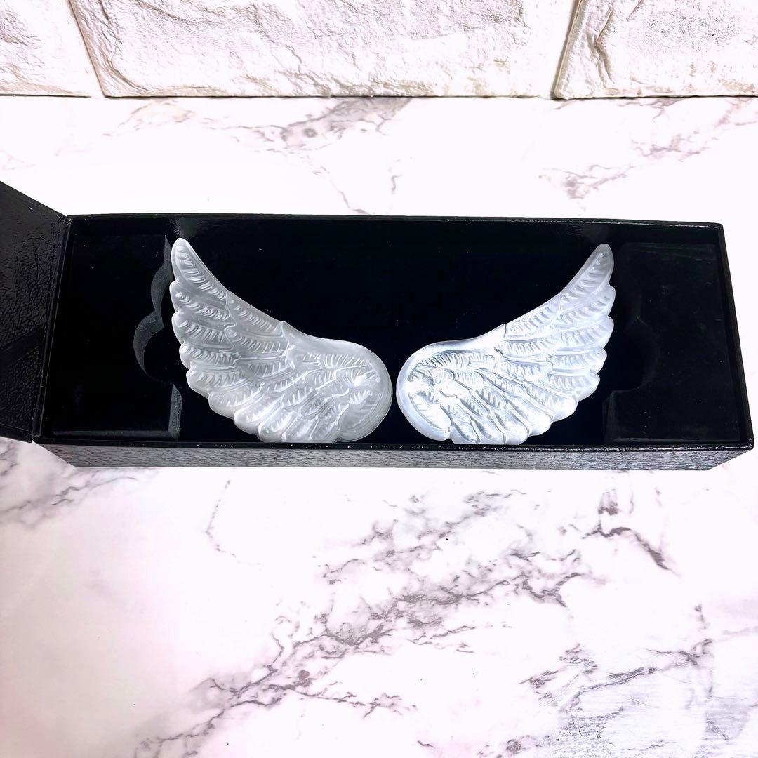 天然石 セレナイト 天使の羽根 天使の翼 エンジェル 女神 パワーストーン