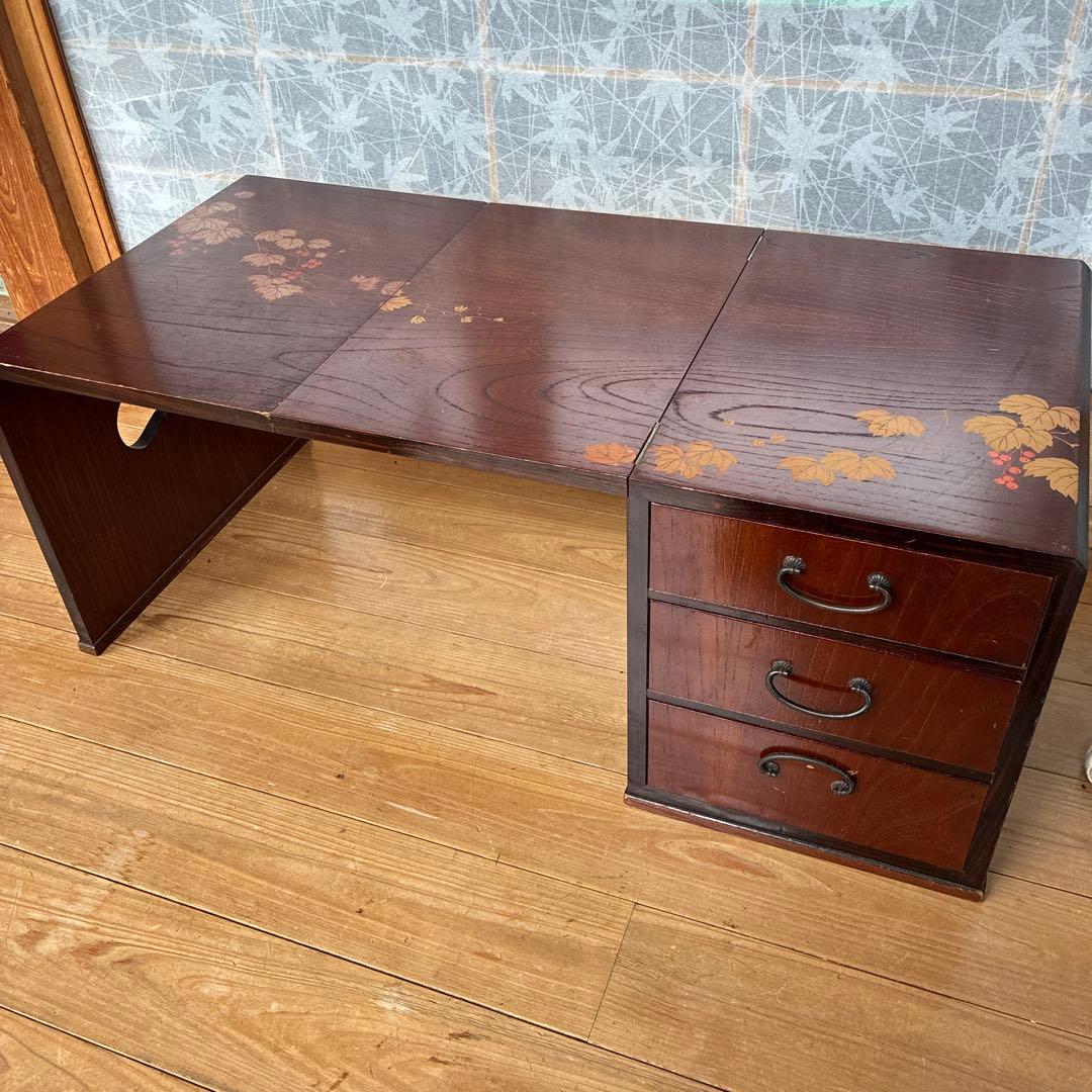 文机　折りたたみ　もみじ模様