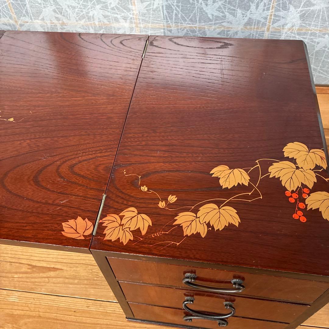 文机　折りたたみ　もみじ模様