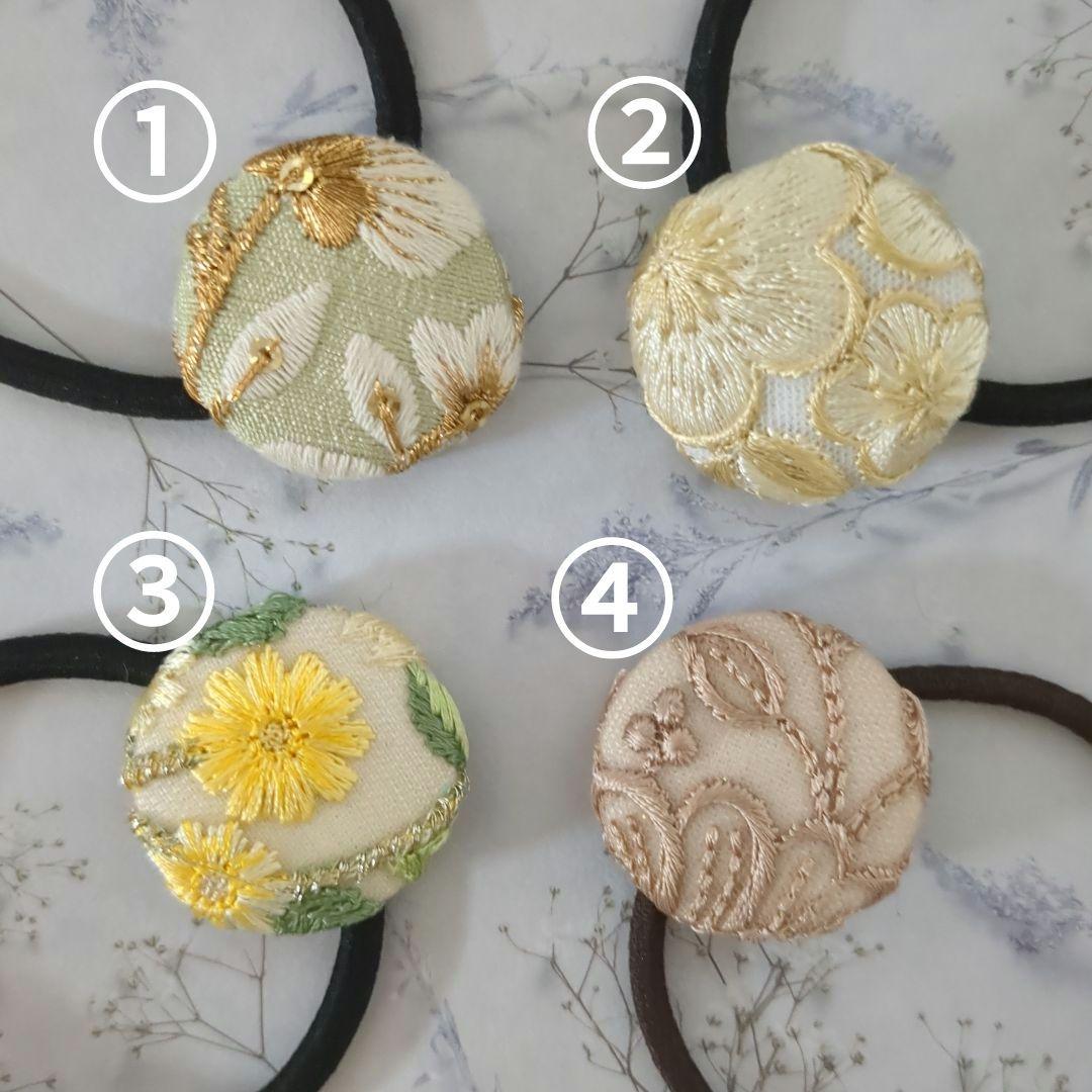 注文ページ///インド刺繍リボン　ヘアゴムorポニーフック　組み合わせ自由