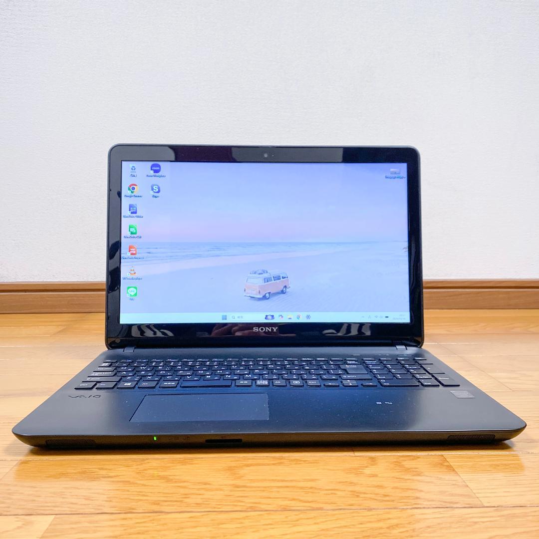 コスパ良✨VAIO SSD128 メモリ8GB すぐ使えるノートパソコン カメラ