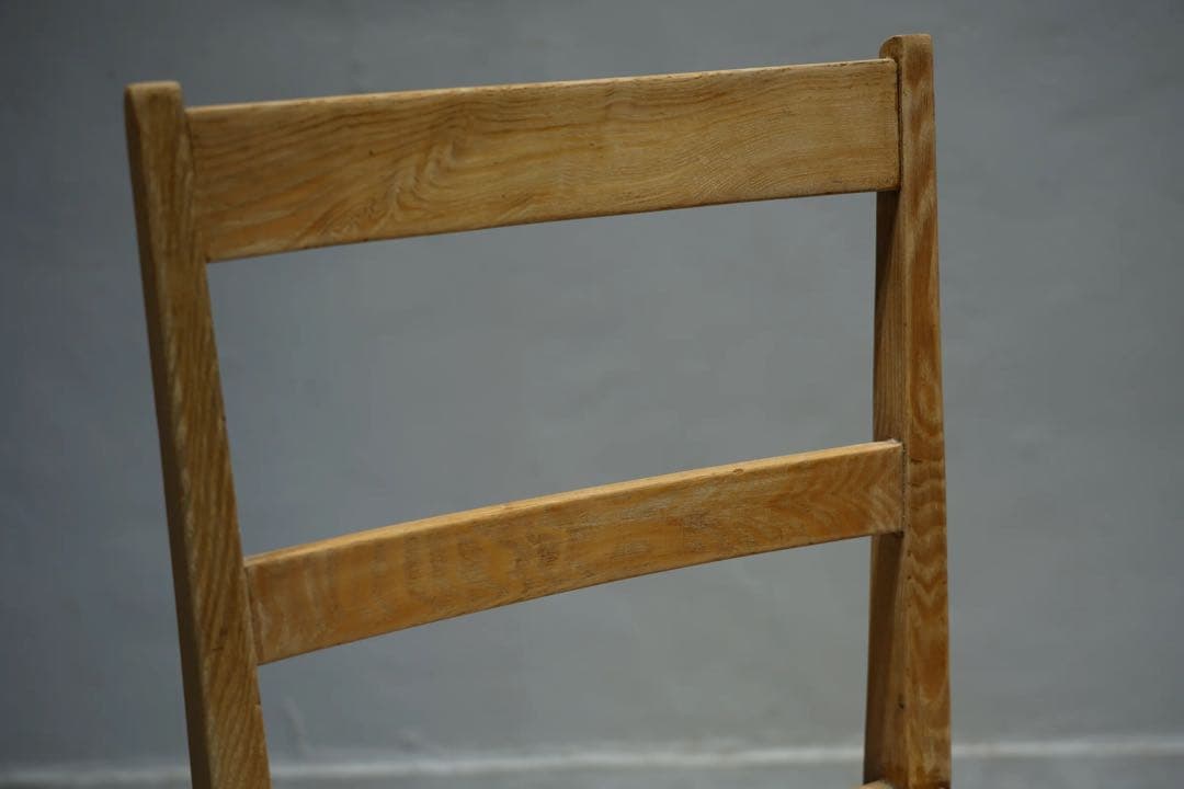 昭和初期　栗材　古木　古椅子　ビンテージ　アンティーク　チェア