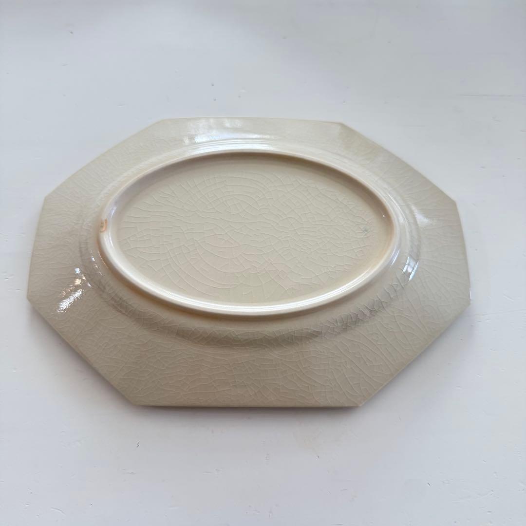 Mサイズ　石川隆児 Oval Octogonal Plate 貫入　新品未使用